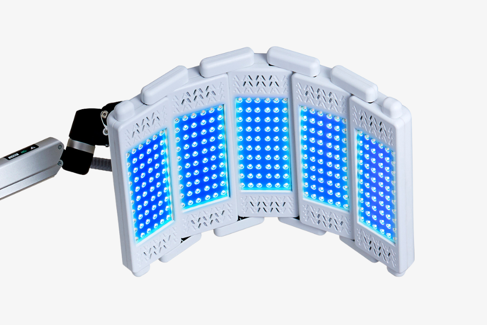 LED MACHINE treatment head for the MediLUX device in blue light